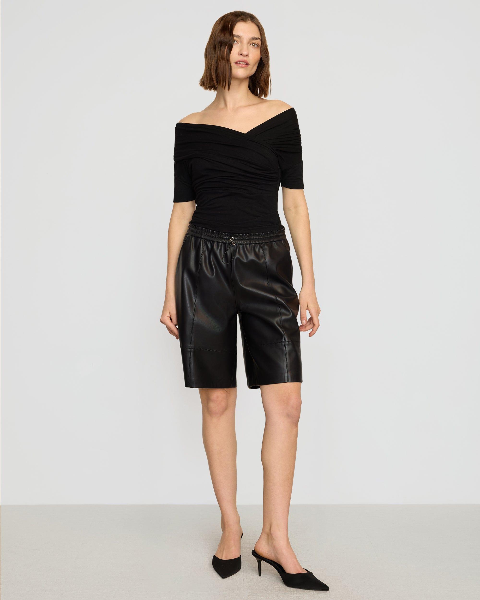 Liat Vegan Leather Bermuda Short Product Image