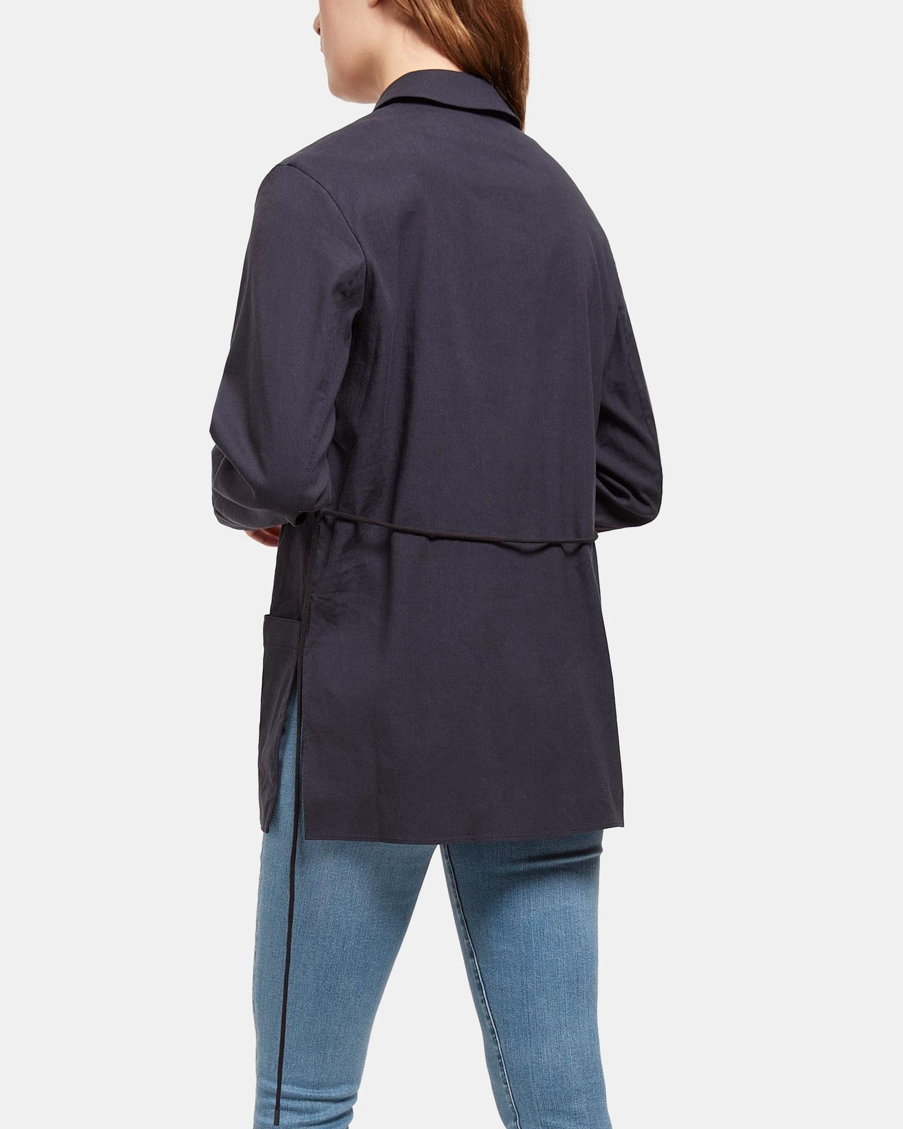 Belted Shirt Jacket in Linen Blend Product Image