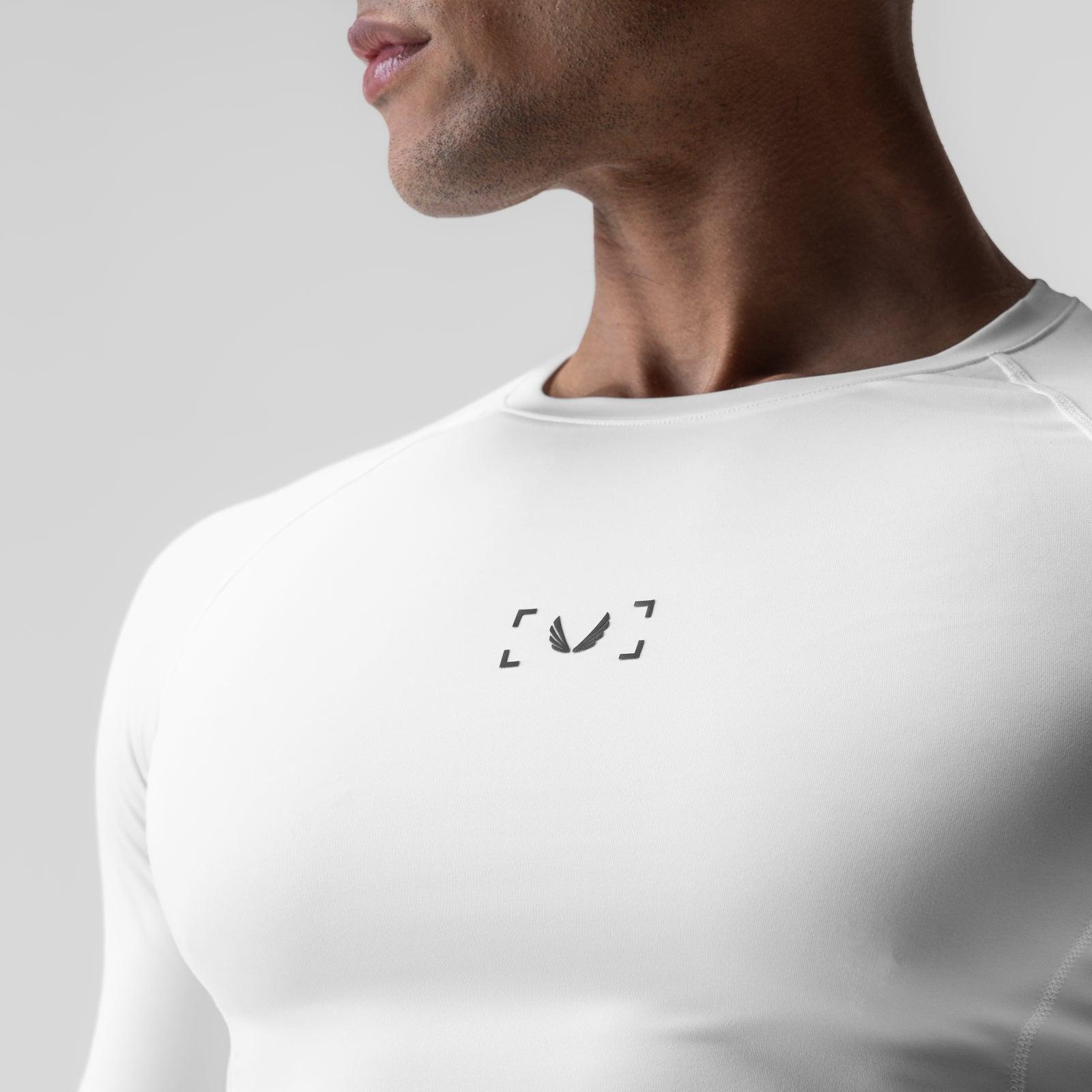 1027. WarpFlexx-Lite™ Half-Sleeve Baselayer - White Product Image