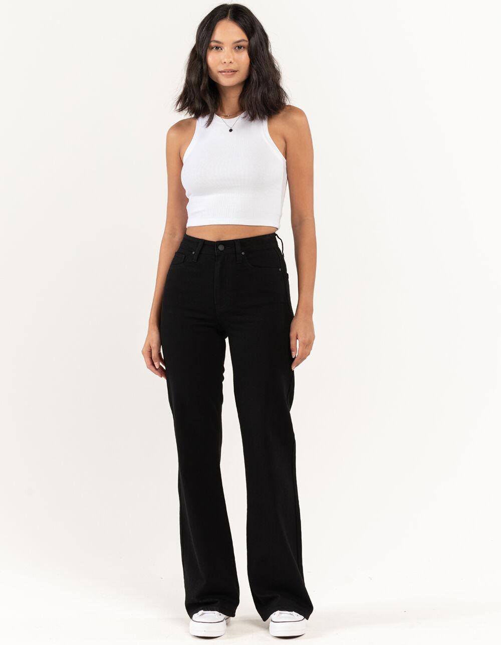 RSQ Womens High Rise Flare Jeans - BLACK Product Image