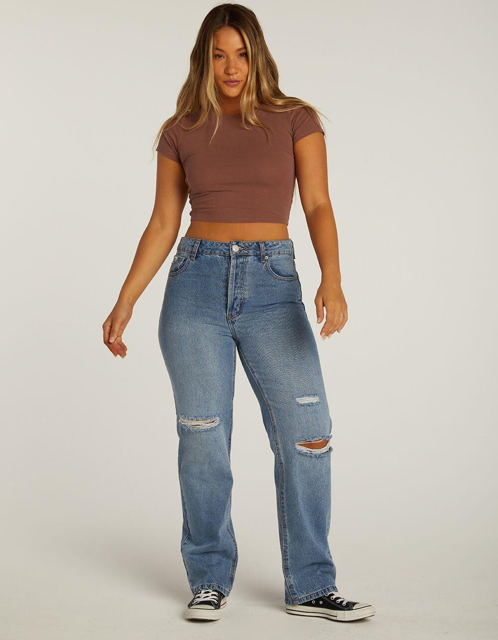 RSQ Womens High Rise Straight Leg Jeans Product Image