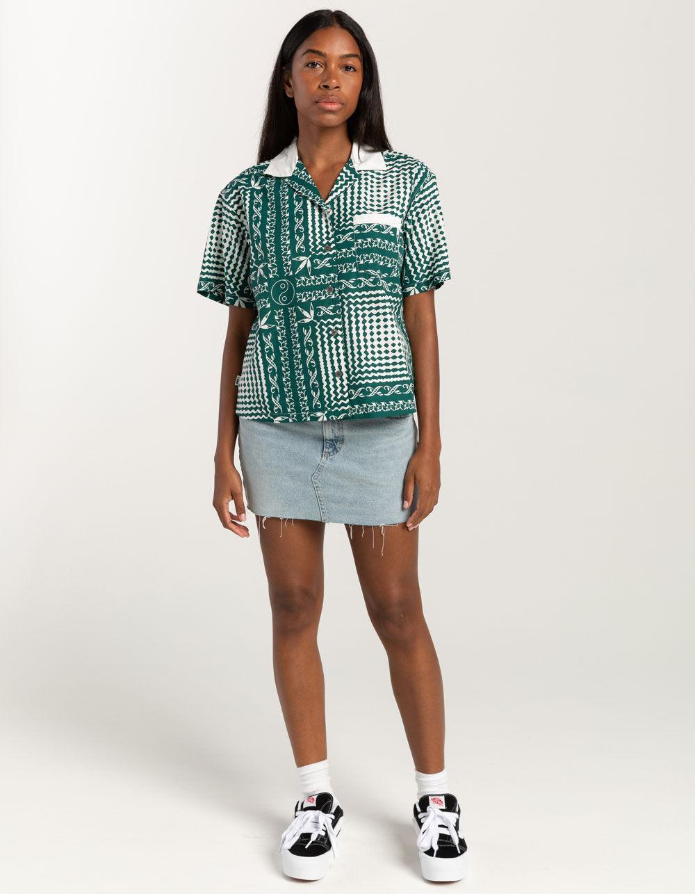OBEY Angelica Bandana Womens Button Up Shirt Product Image