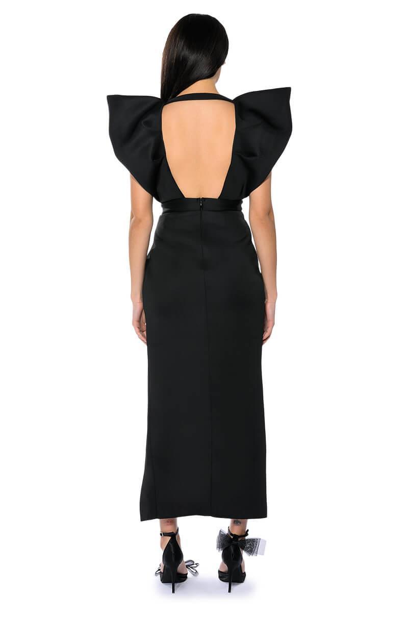 GAGA AT THE OSCARS PUFF SLEEVE MAXI DRESS Product Image