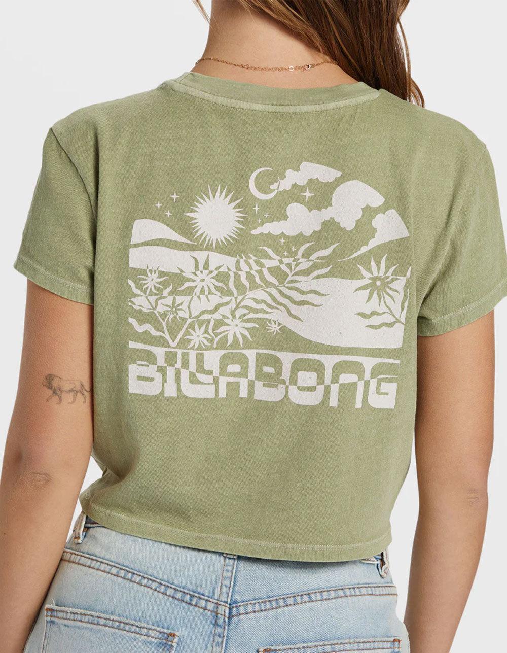 BILLABONG White Noise Womens Crop Tee Product Image