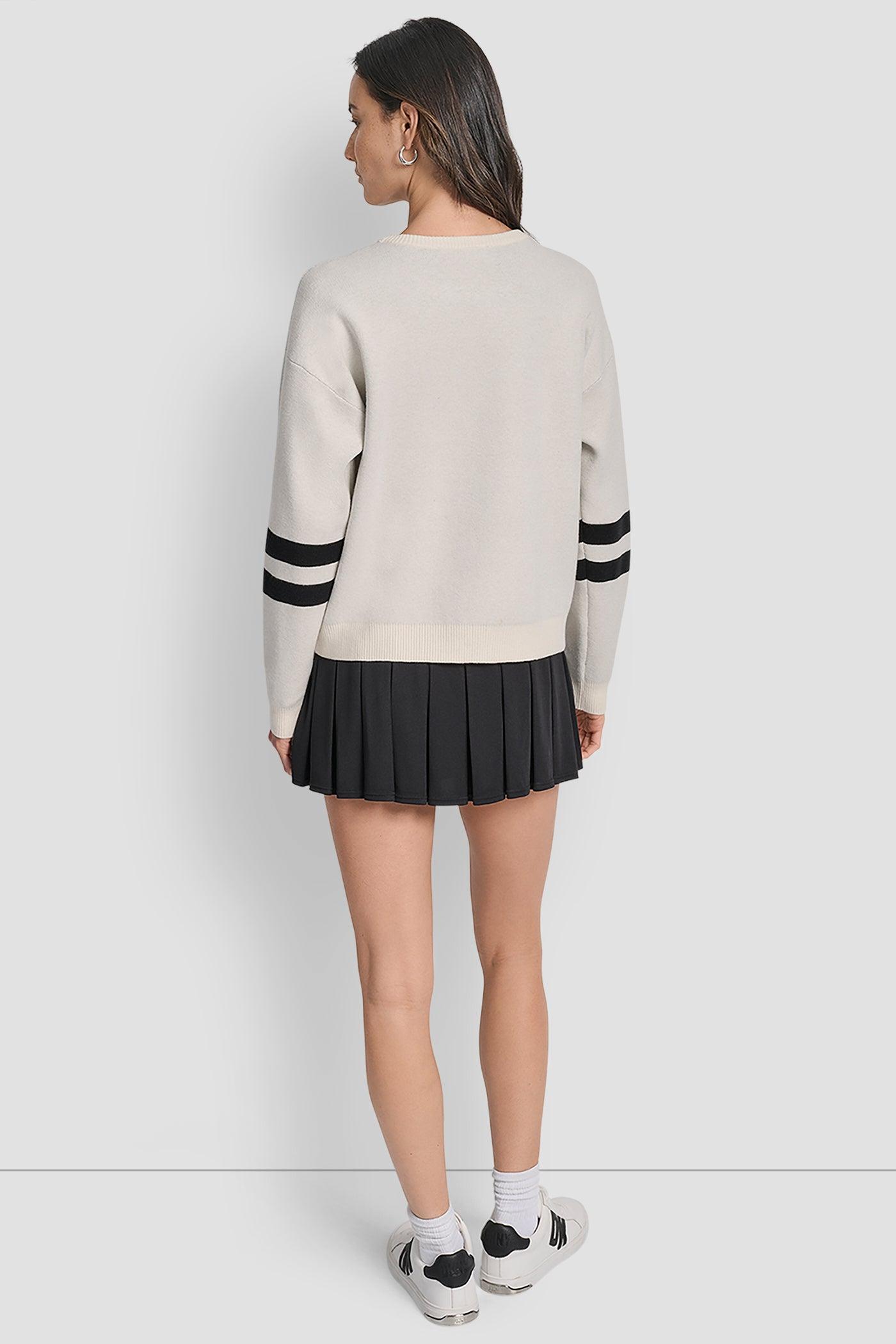 LOGO VARSITY JACQUARD SWEATER Product Image