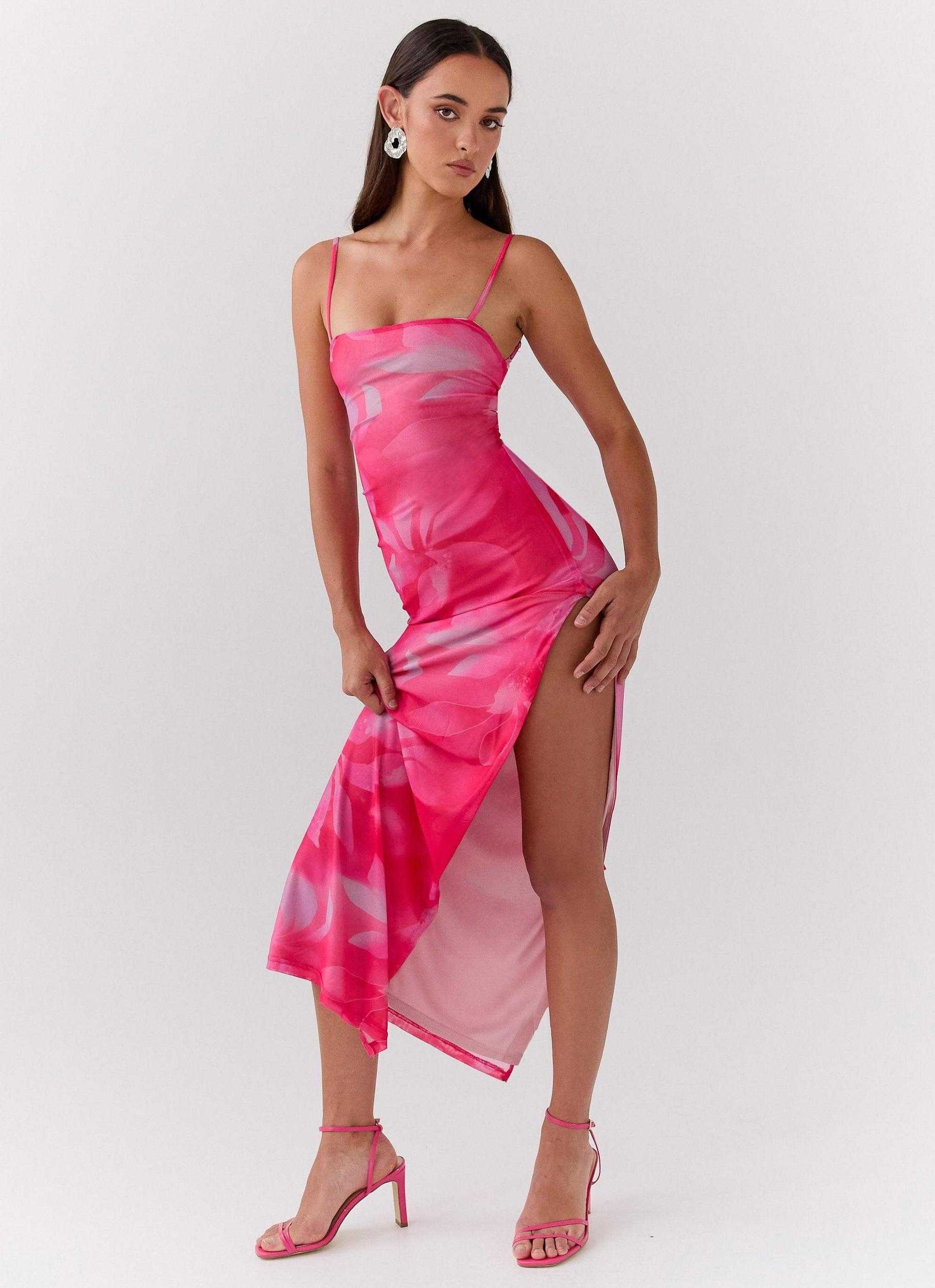Life In Pink Maxi Dress - Abstract Bloom Product Image