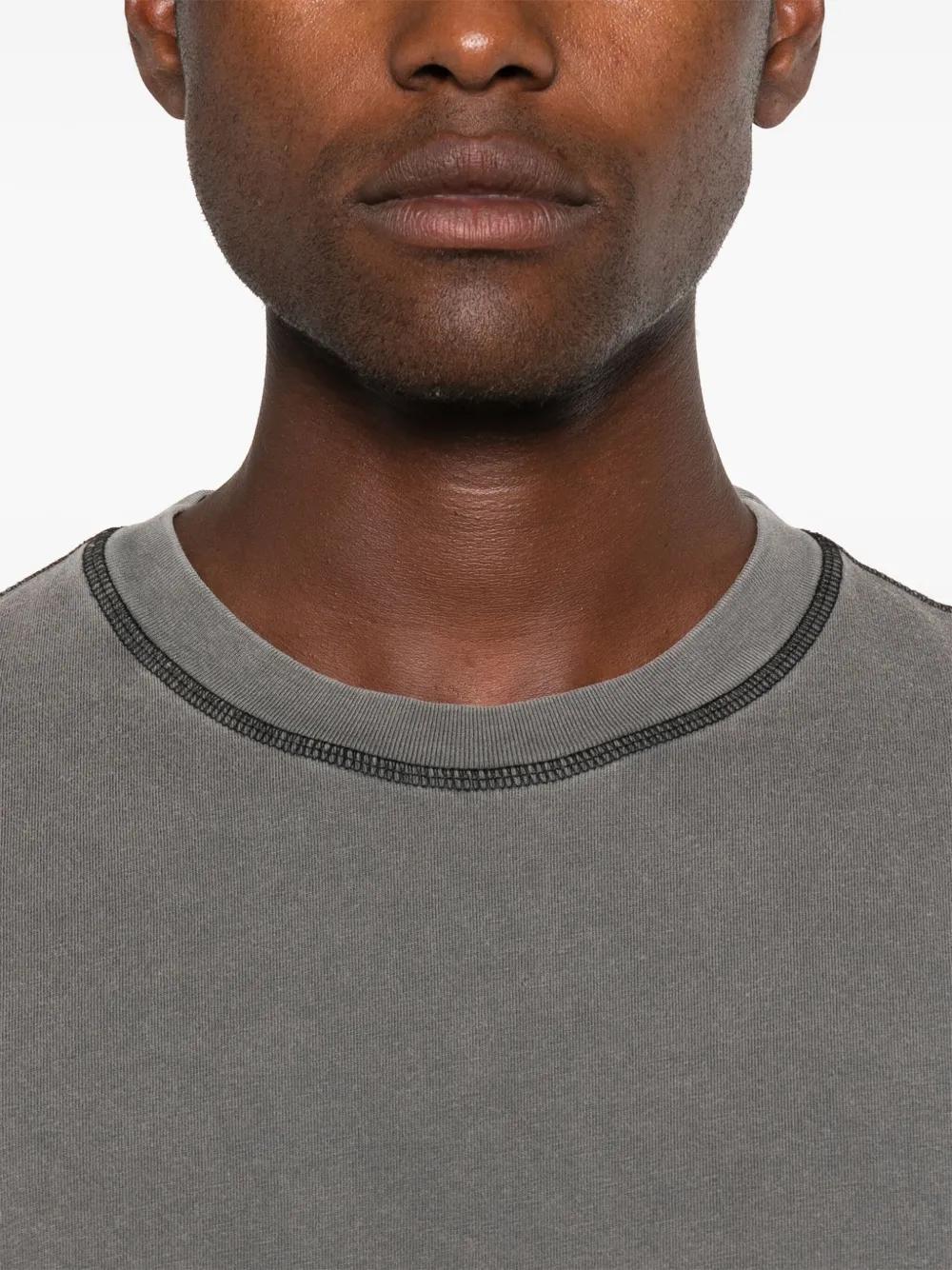 SUNFLOWER Contrast T-shirt In Gray Product Image
