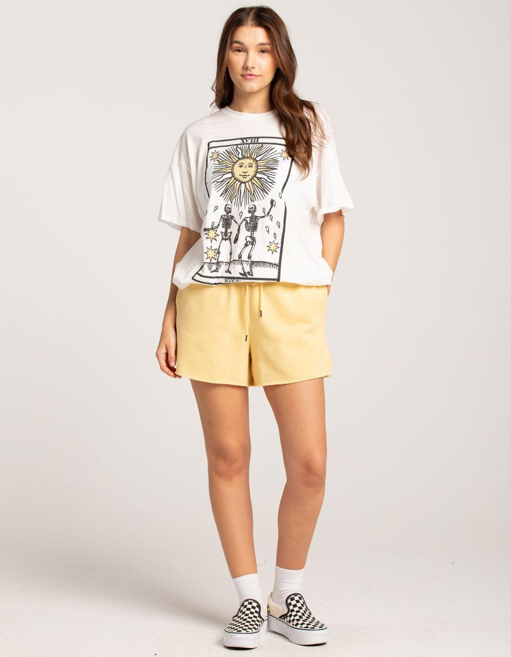RVCA Tarot Womens Oversized Tee - OFF WHITE Product Image