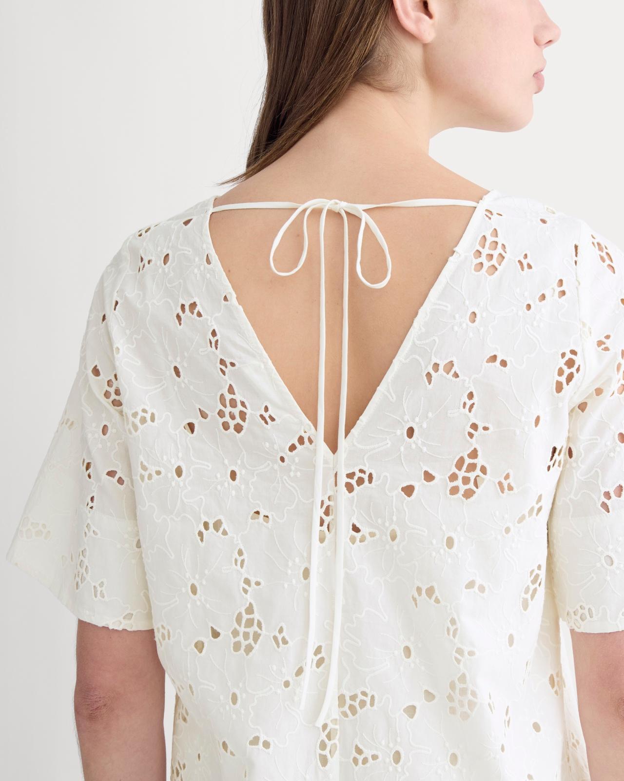 Womens Eyelet Mini Shift Dress by Everlane Product Image