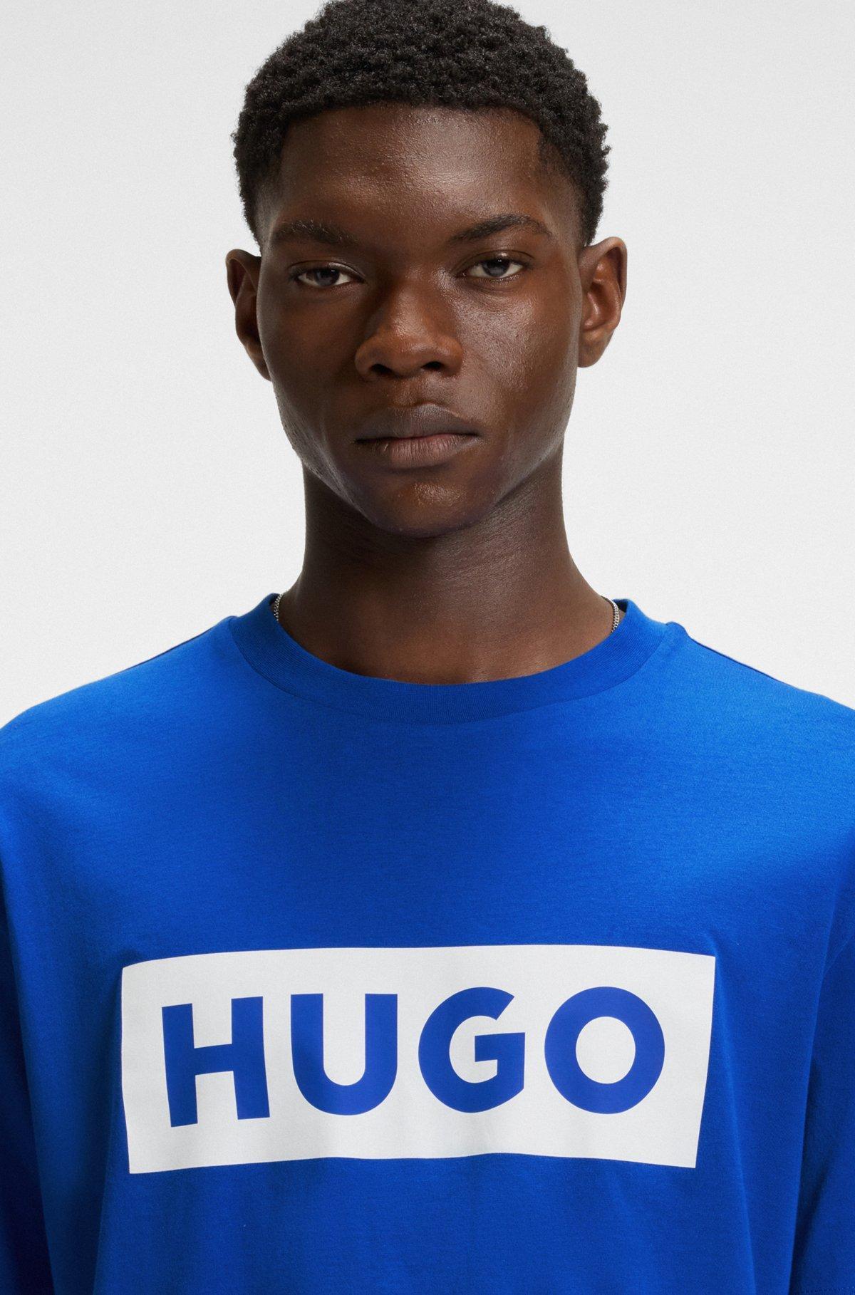 Cotton jersey T-shirt with mixed-print logo Product Image