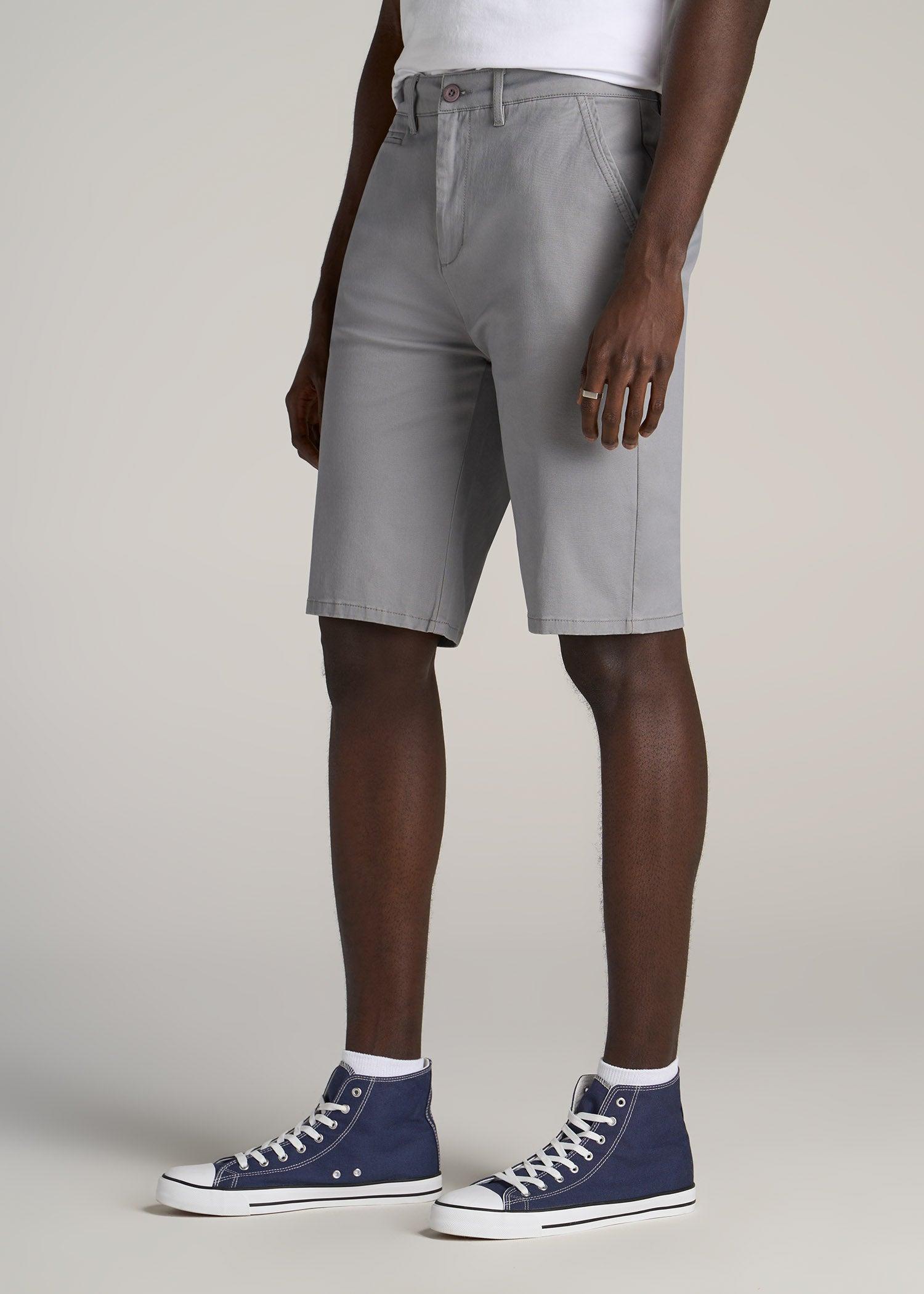 Chino Shorts for Tall Men in Fatigue Green Product Image