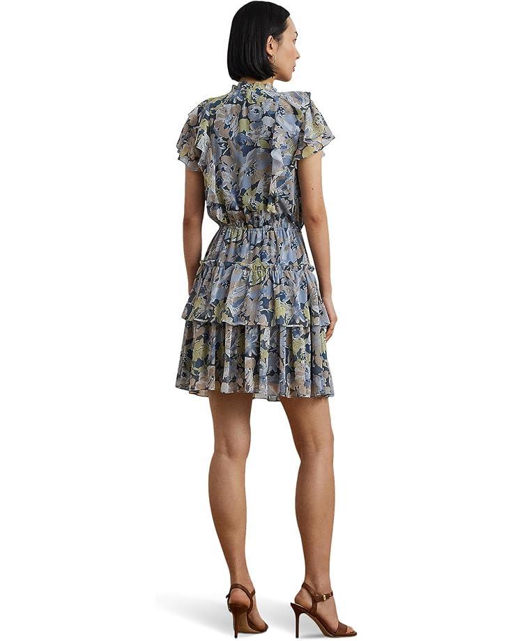 Crinkle Georgette Surplice Dress Product Image