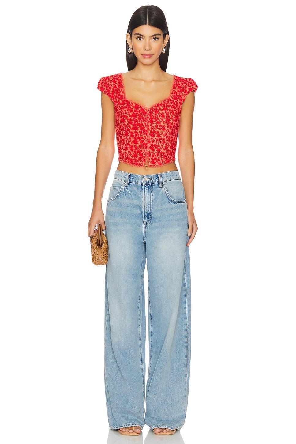 Faye Printed Top Free People Product Image