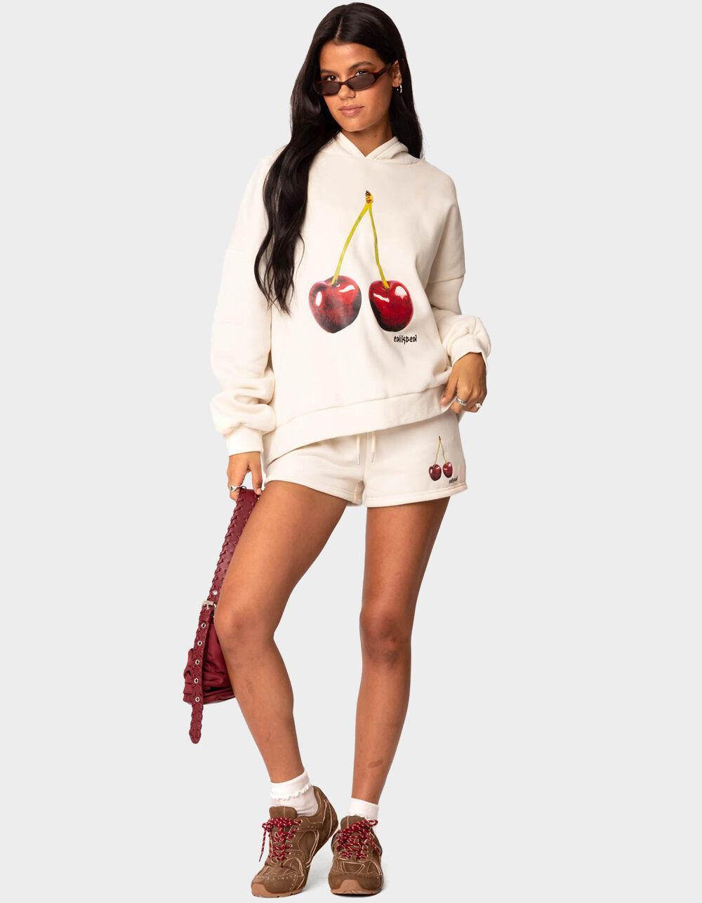 EDIKTED Mon Cheri Hoodie - BEIGE Product Image