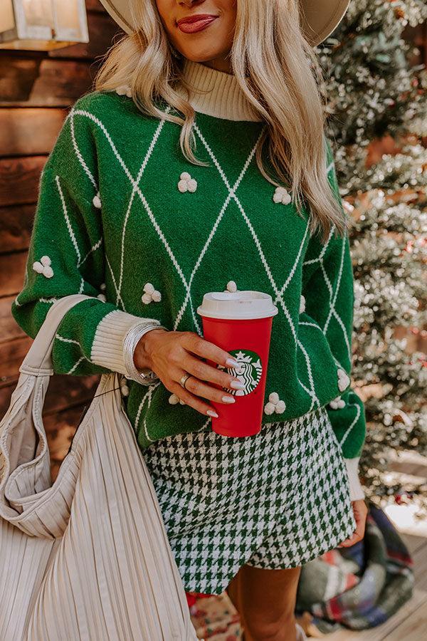 Mistletoe And Magic Sweater In Green Product Image
