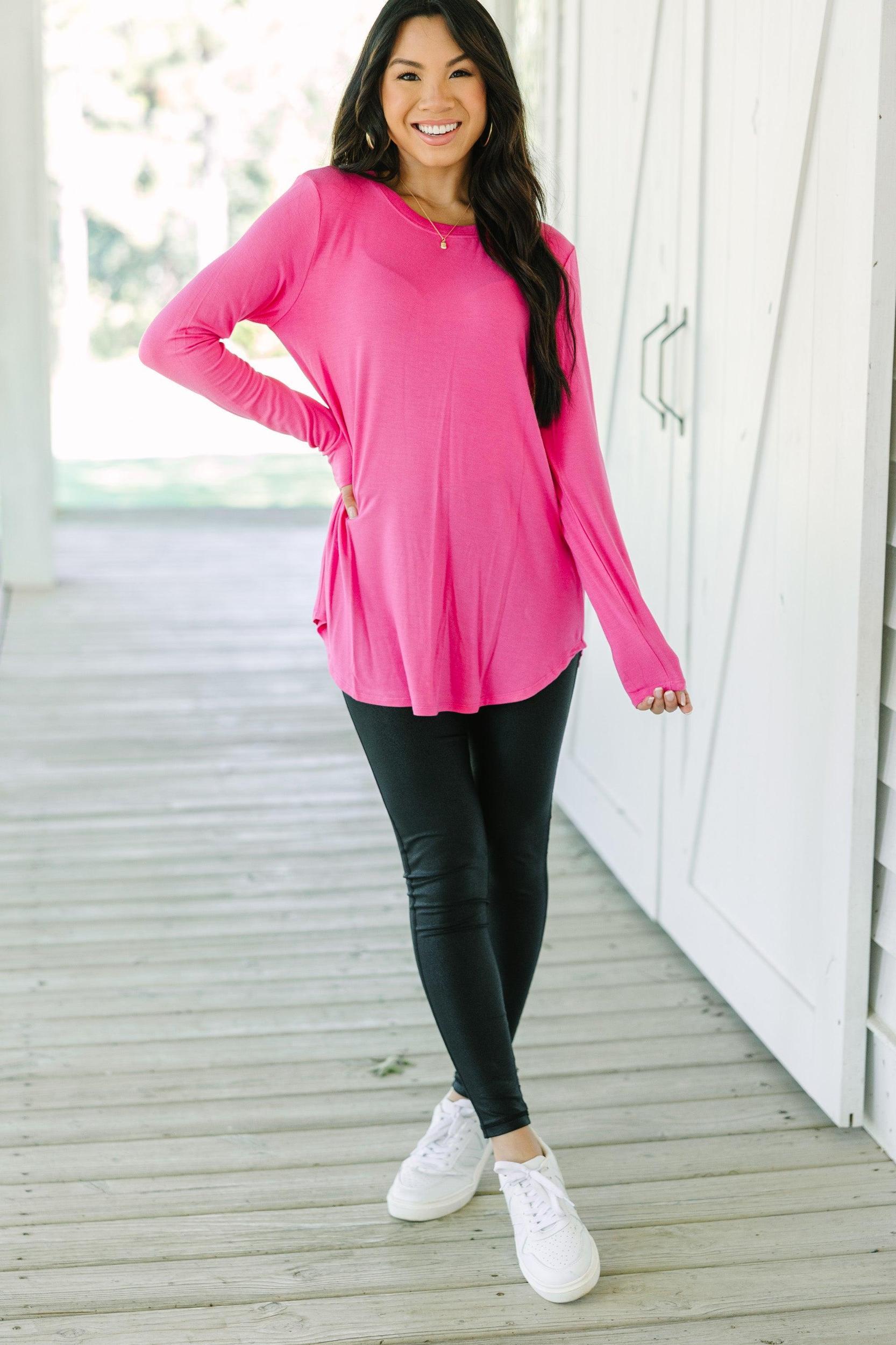 Won't Let You Down Fuchsia Pink Classic Top Female Product Image