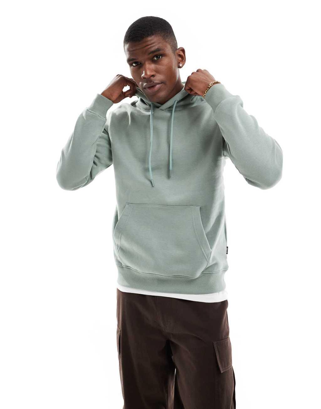 ONLY & SONS hoodie in mint green Product Image