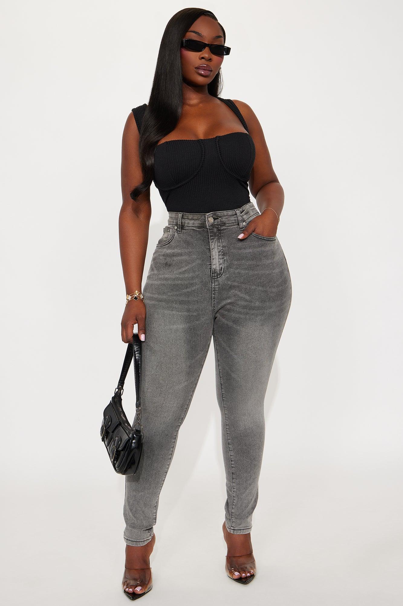 In The Black Skinny Jeans - Grey Product Image