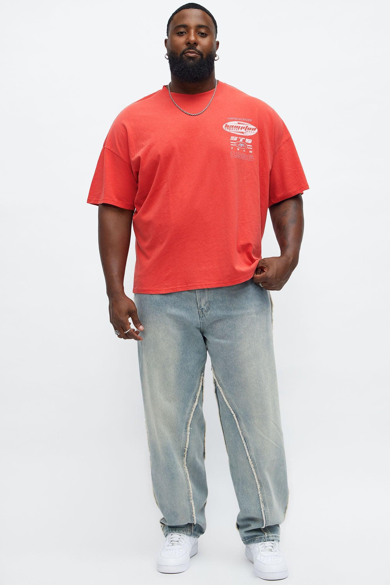 Hampton Sports Oversized Short Sleeve Tee - Red Product Image