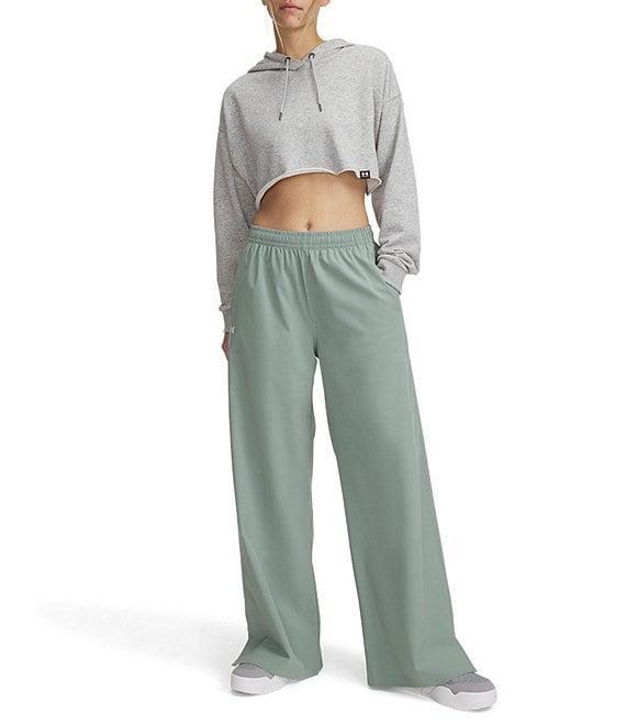 Under Armour Rival Elastic Waist Wide Leg Gym Pants Product Image