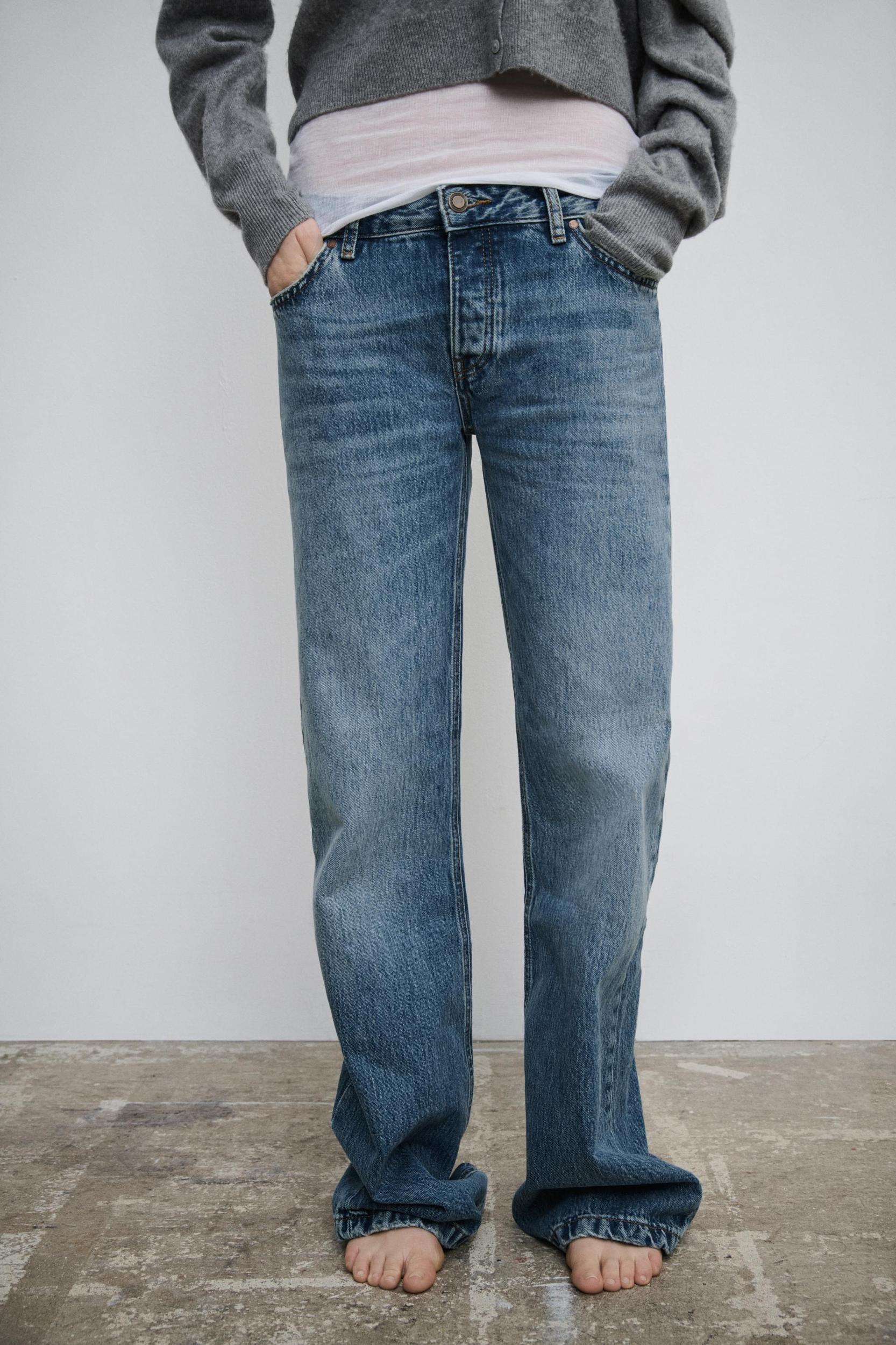 ZW COLLECTION LOW-RISE BOOTCUT FULL-LENGTH JEANS Product Image