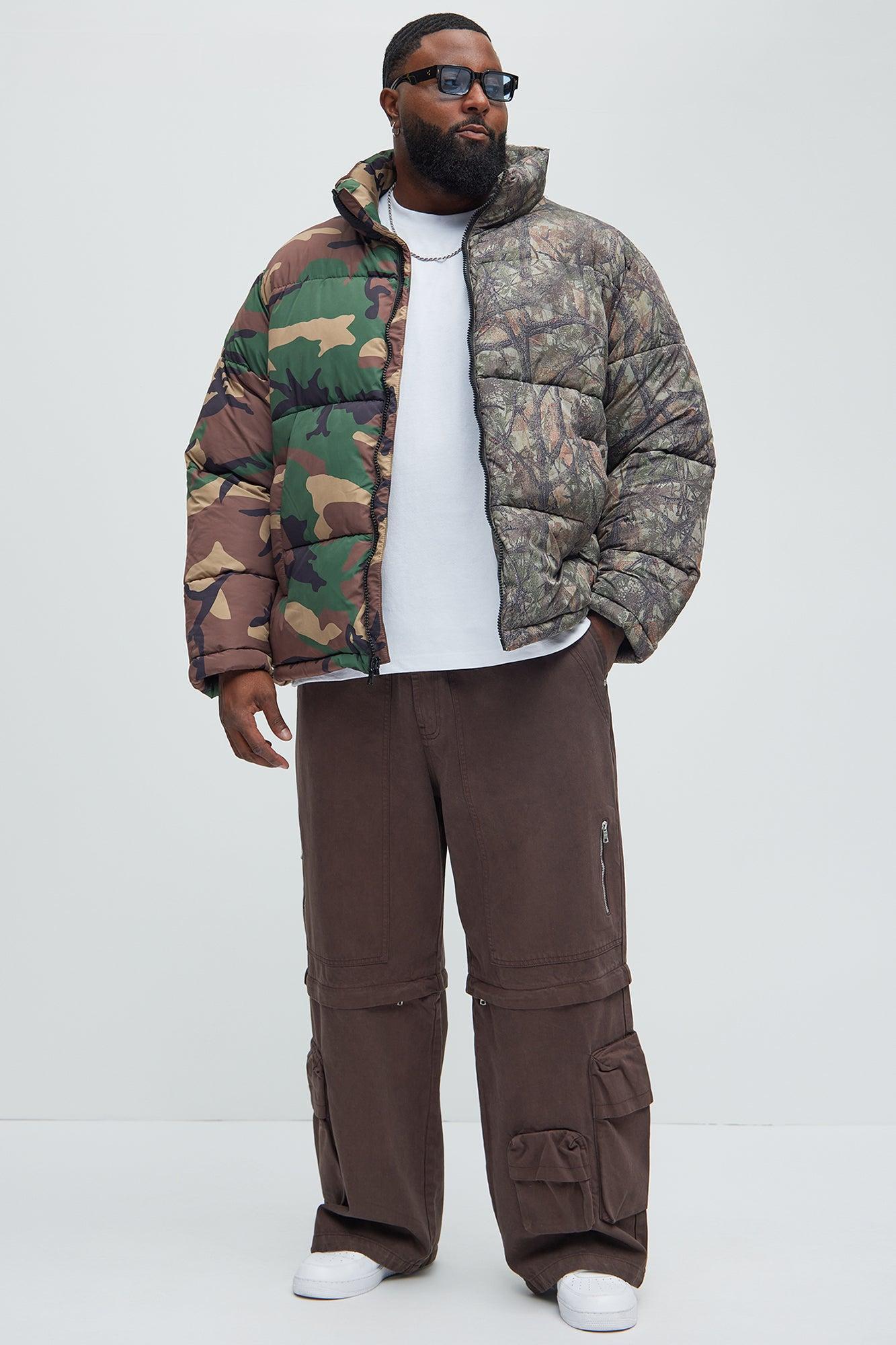 Shuffle Split Puffer Jacket - Camouflage Product Image