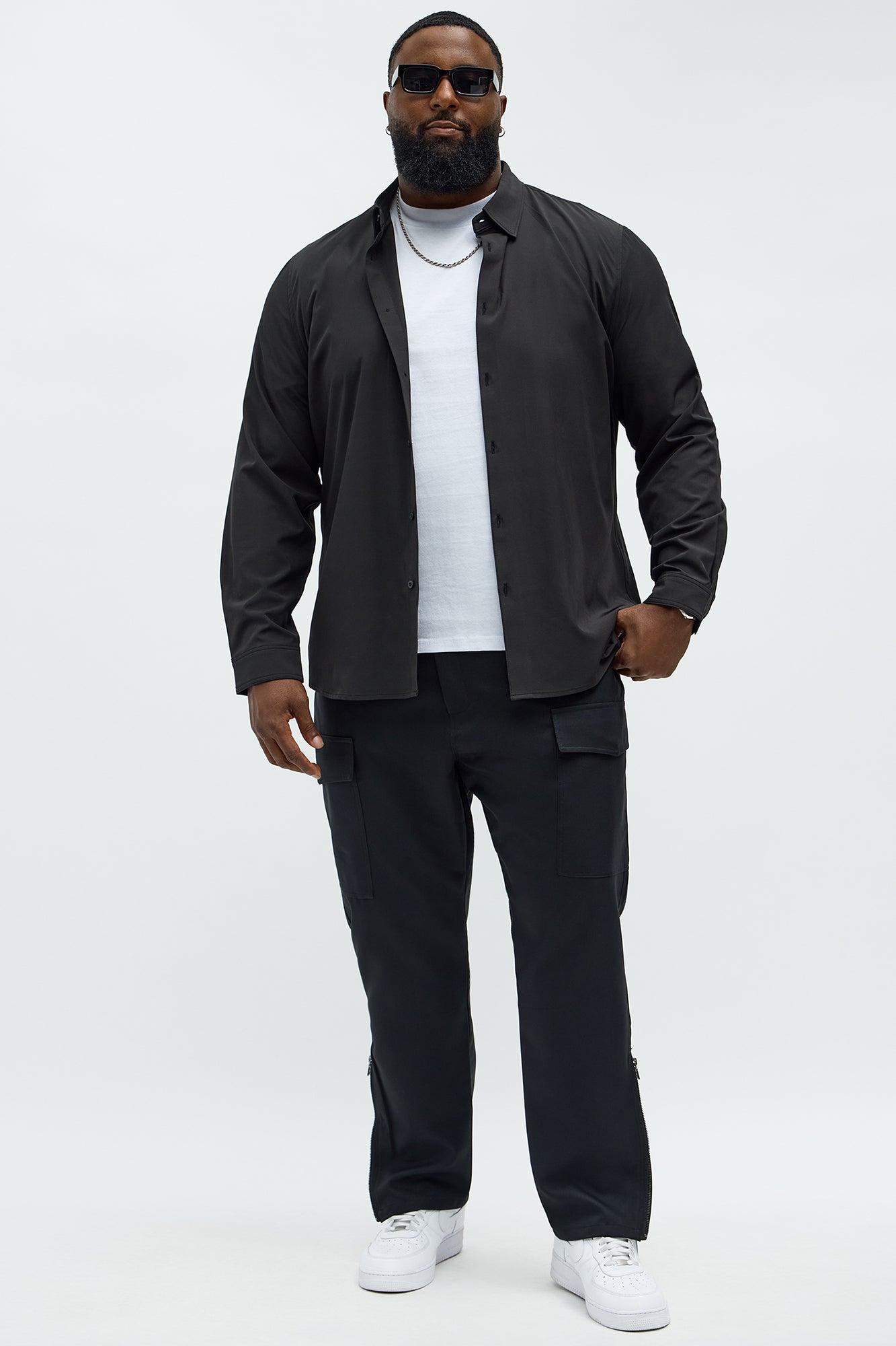 Slim Convertible Cargo Pants - Black Product Image