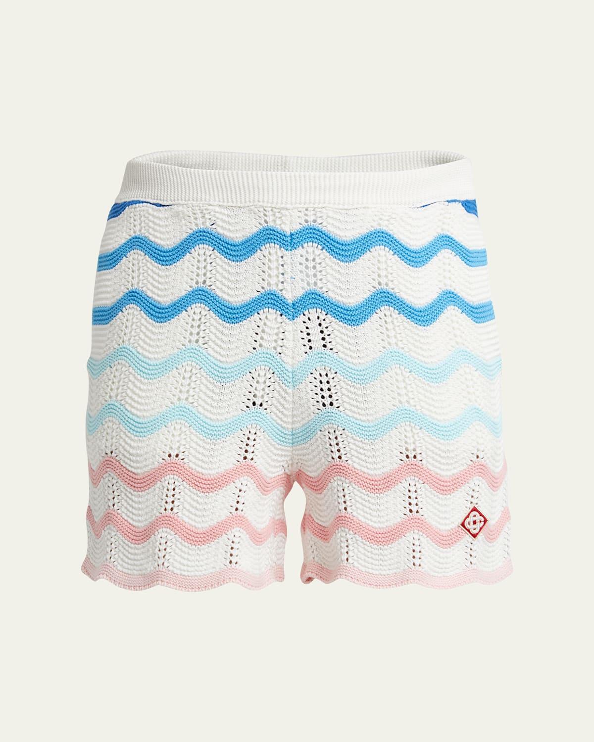 Mens Wave Crochet Shorts Product Image