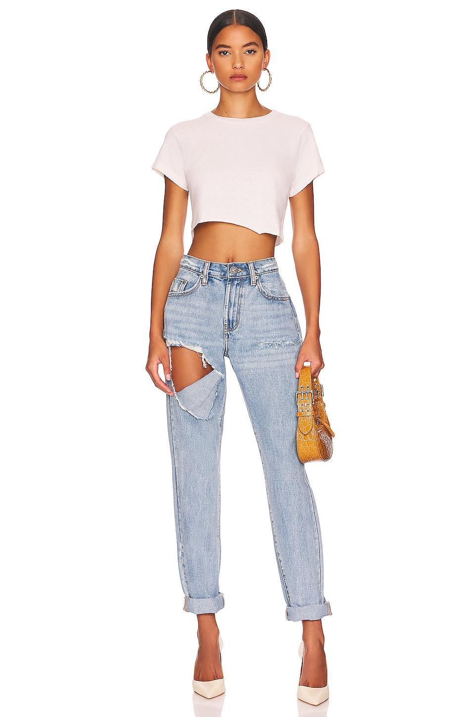 x Hanes Cropped 60's Slim Tee RE/DONE Product Image