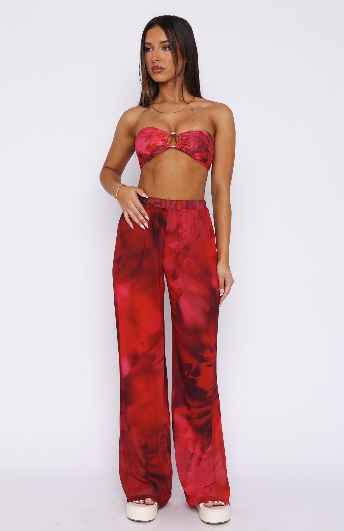 Something More Pants Cherry Desire Product Image