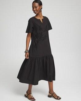Poplin Embellished Dress Product Image