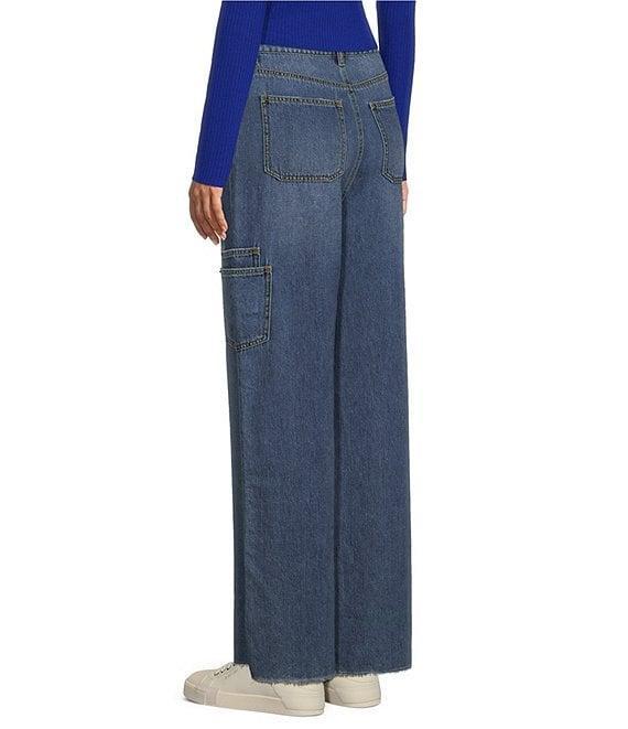 GB Denim Wide Leg Cargo Jeans Product Image