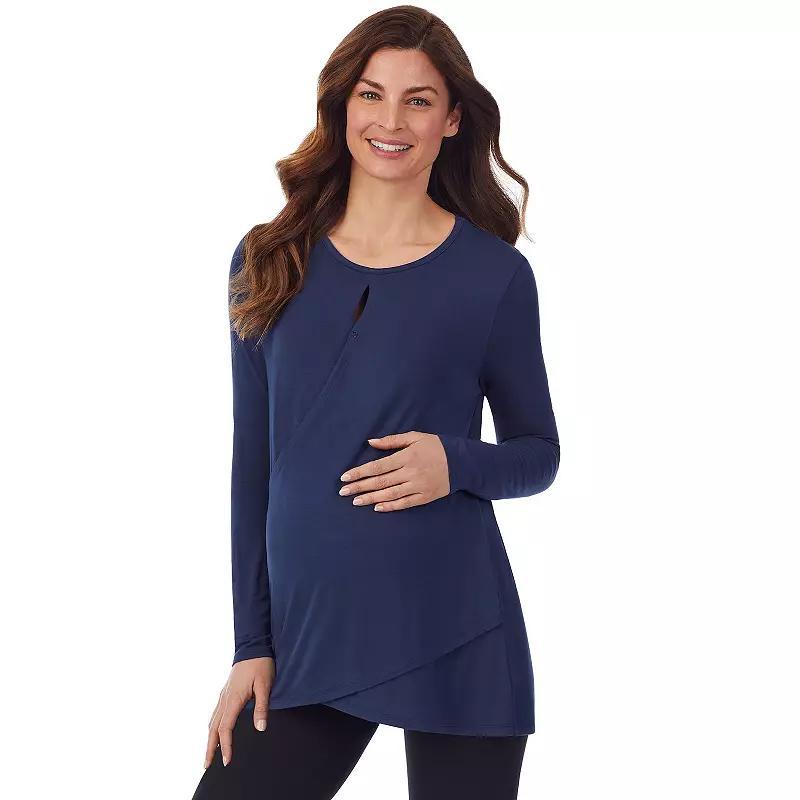 Maternity Cuddl Duds Softwear with Stretch Wrap Front Top, Womens Product Image