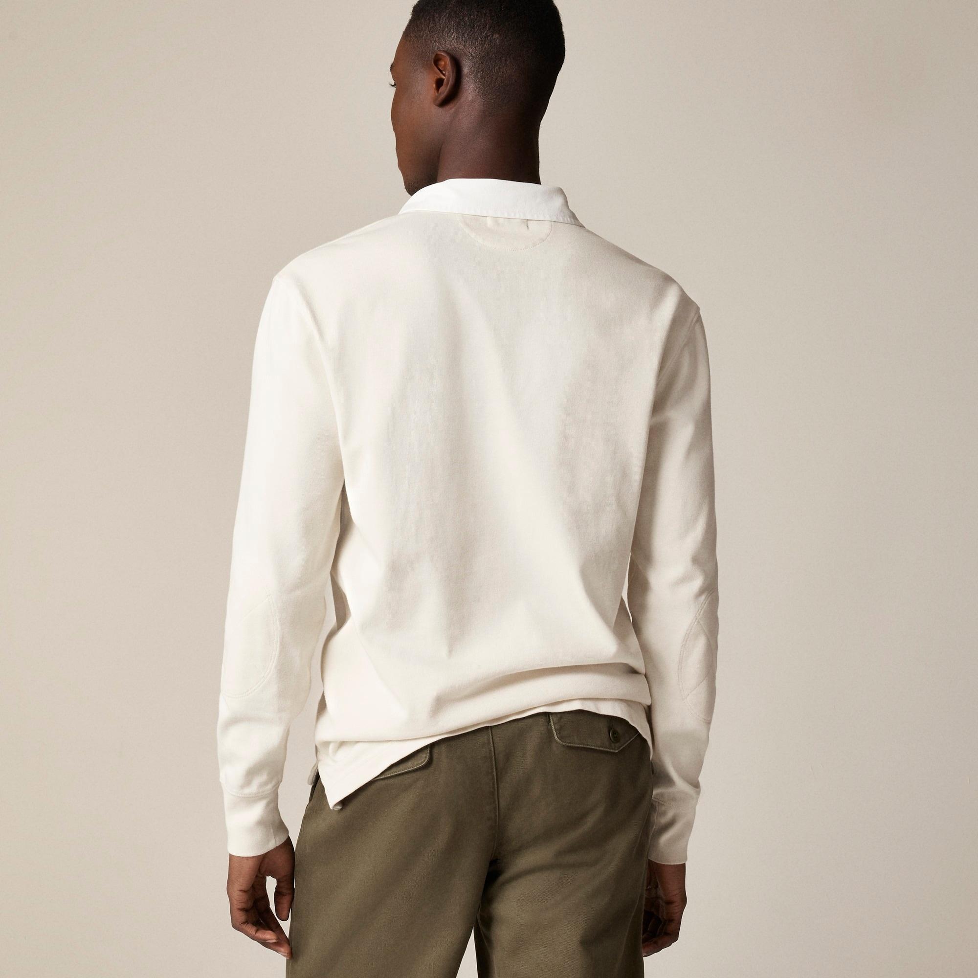Rugby shirt with striped placket Product Image