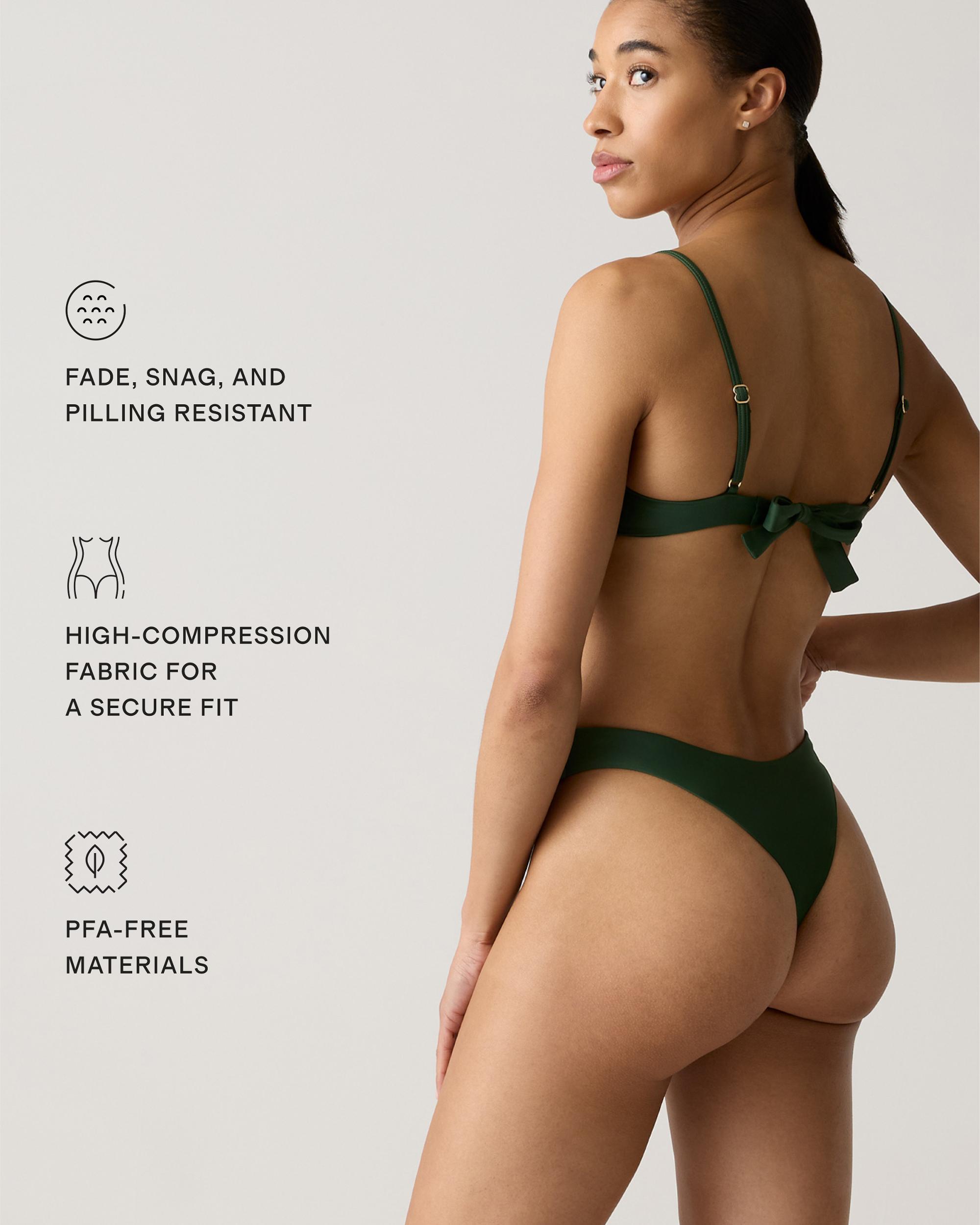 Quince | Women's Italian High-Leg Bikini Bottom Size XL, 78% Recycled Polyamide, 22% Spandex Product Image