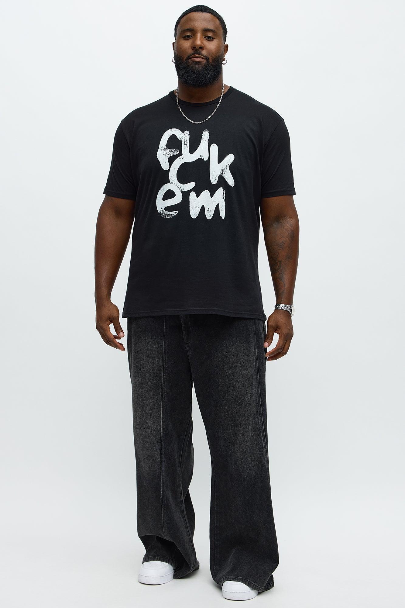 FCUK EM Short Sleeve Tee - Black Product Image
