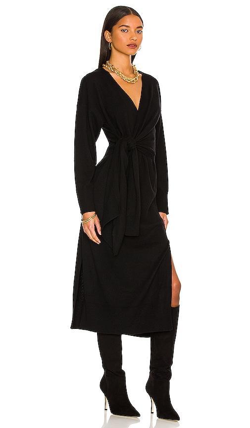 Skyla Loungewear Knit Wrap Dress Product Image