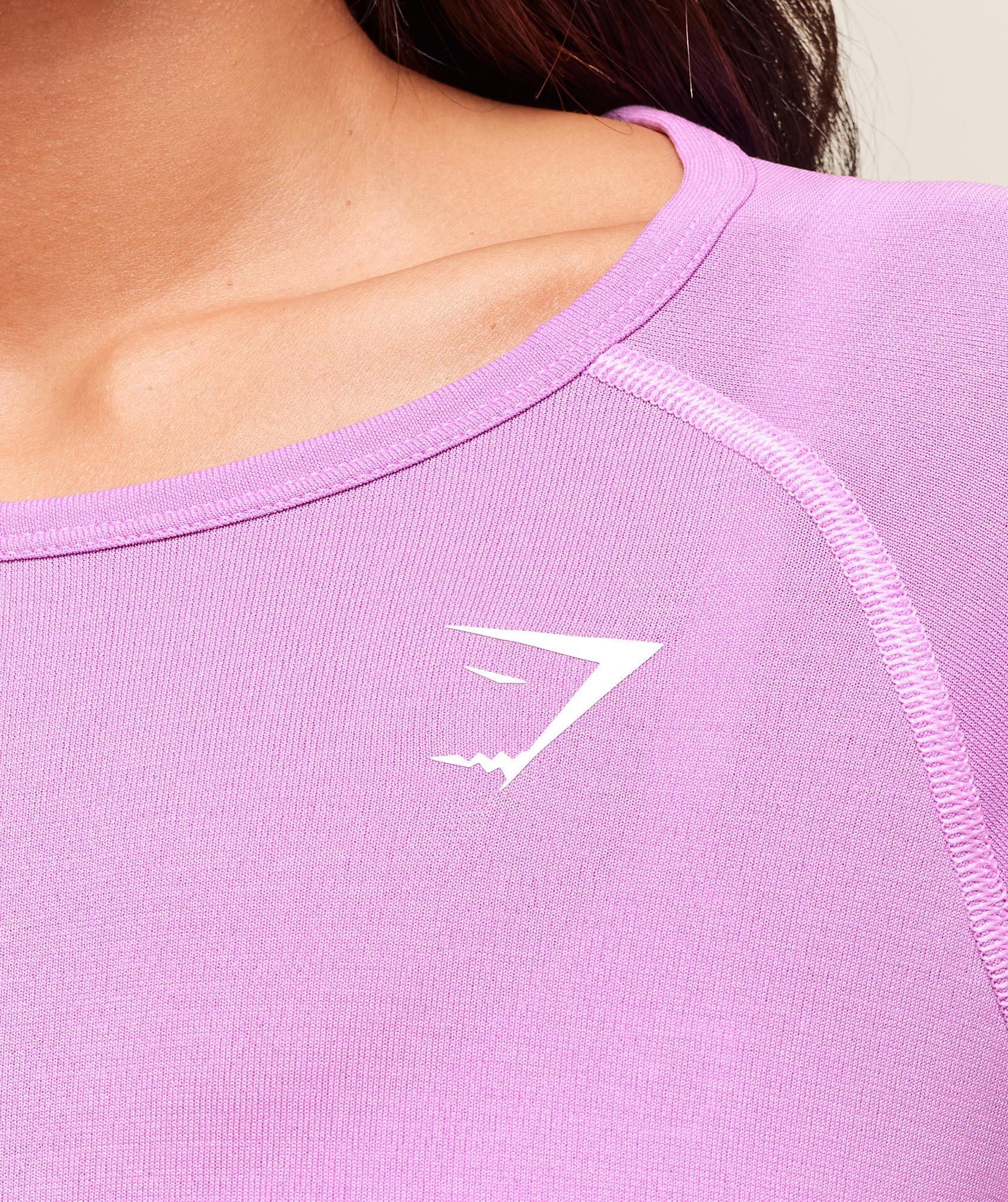 Gymshark Vital Light Long Sleeve Top - Sour Pink Marl Female Product Image