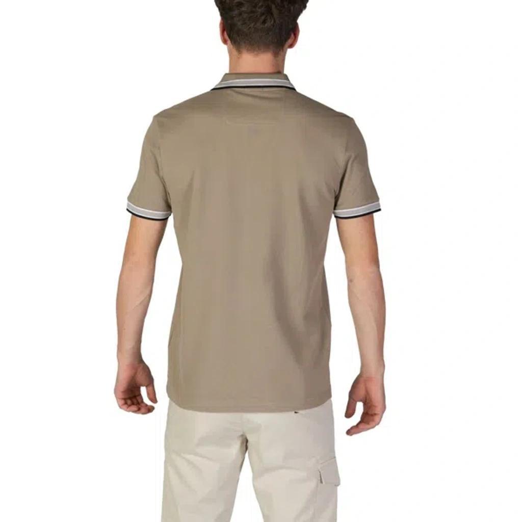HUGO BOSS Gray Cotton Polo Shirt Product Image