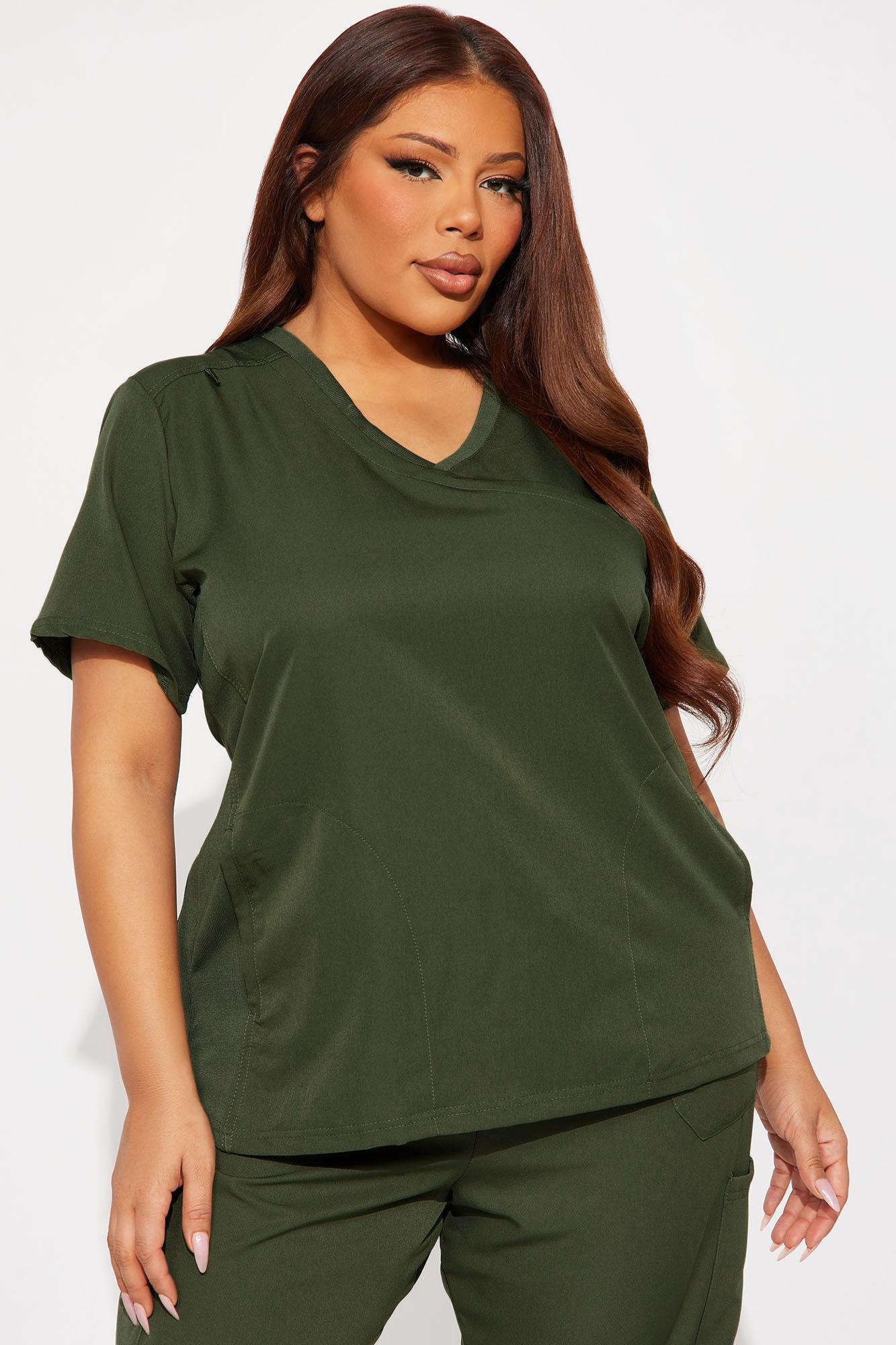 Get To Work Stretch Uniform Scrub Jogger Set - Olive Product Image