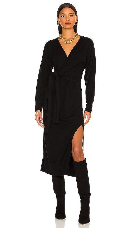 Skyla Loungewear Knit Wrap Dress Product Image