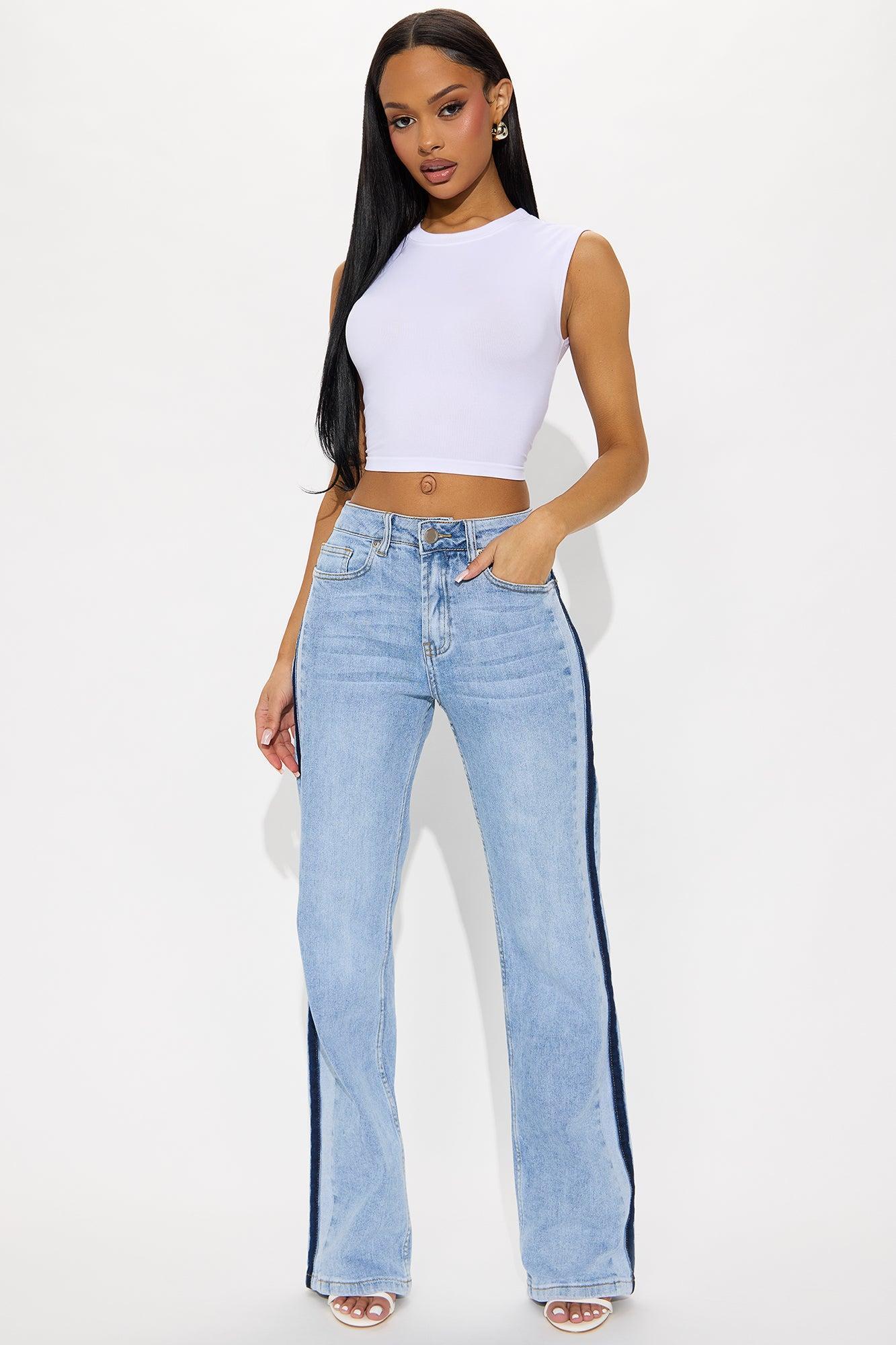 Right Now Wide Leg Jean - Light Wash Product Image