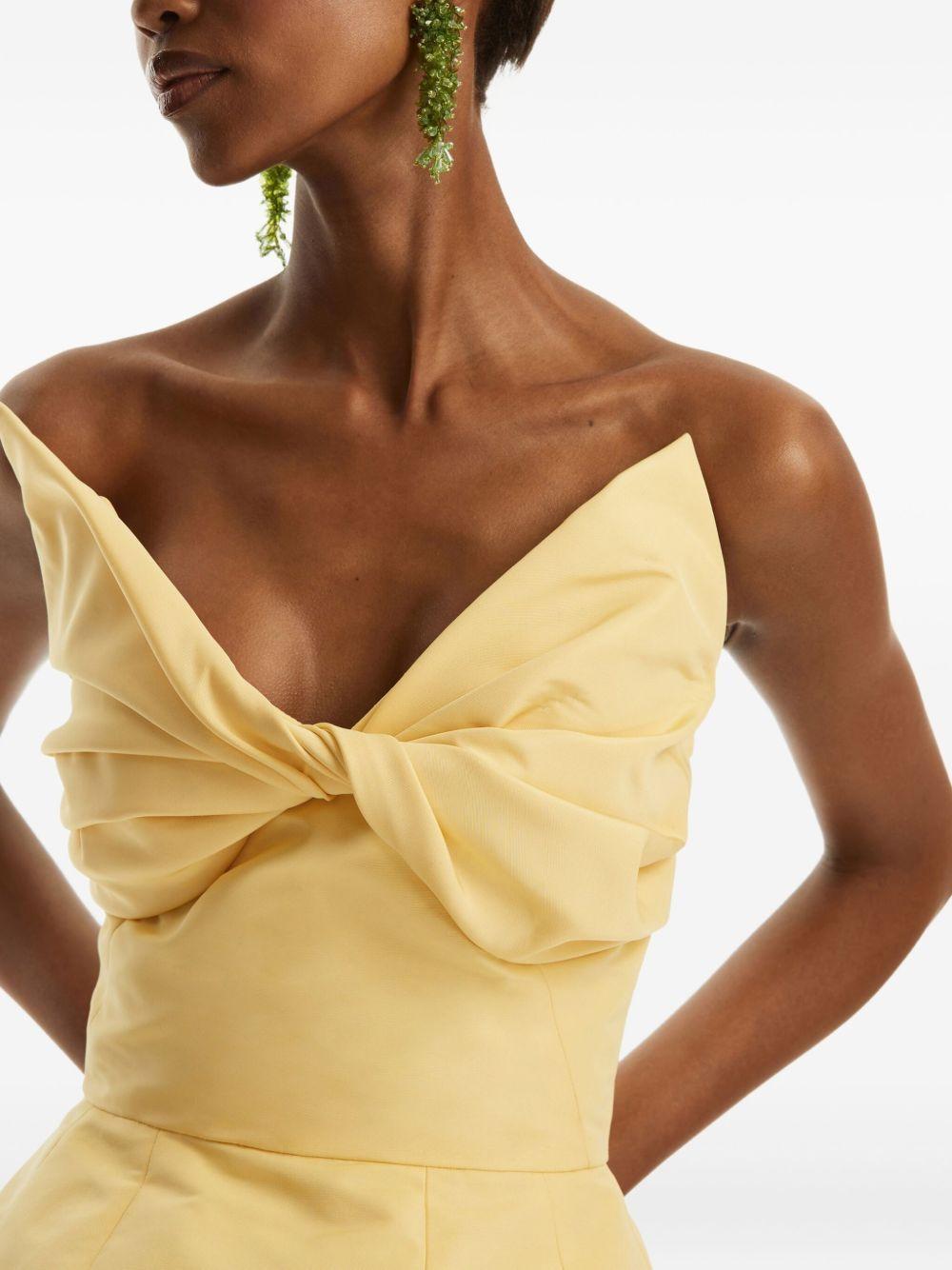 bow-detailed faille cocktail dress Product Image