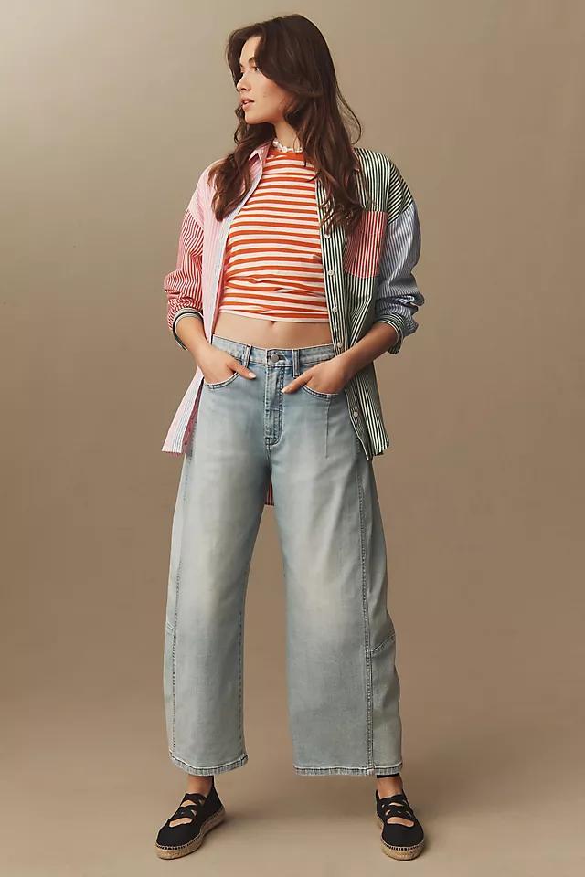The Kenna Mid-Rise Heritage Barrel Jeans by Pilcro Product Image