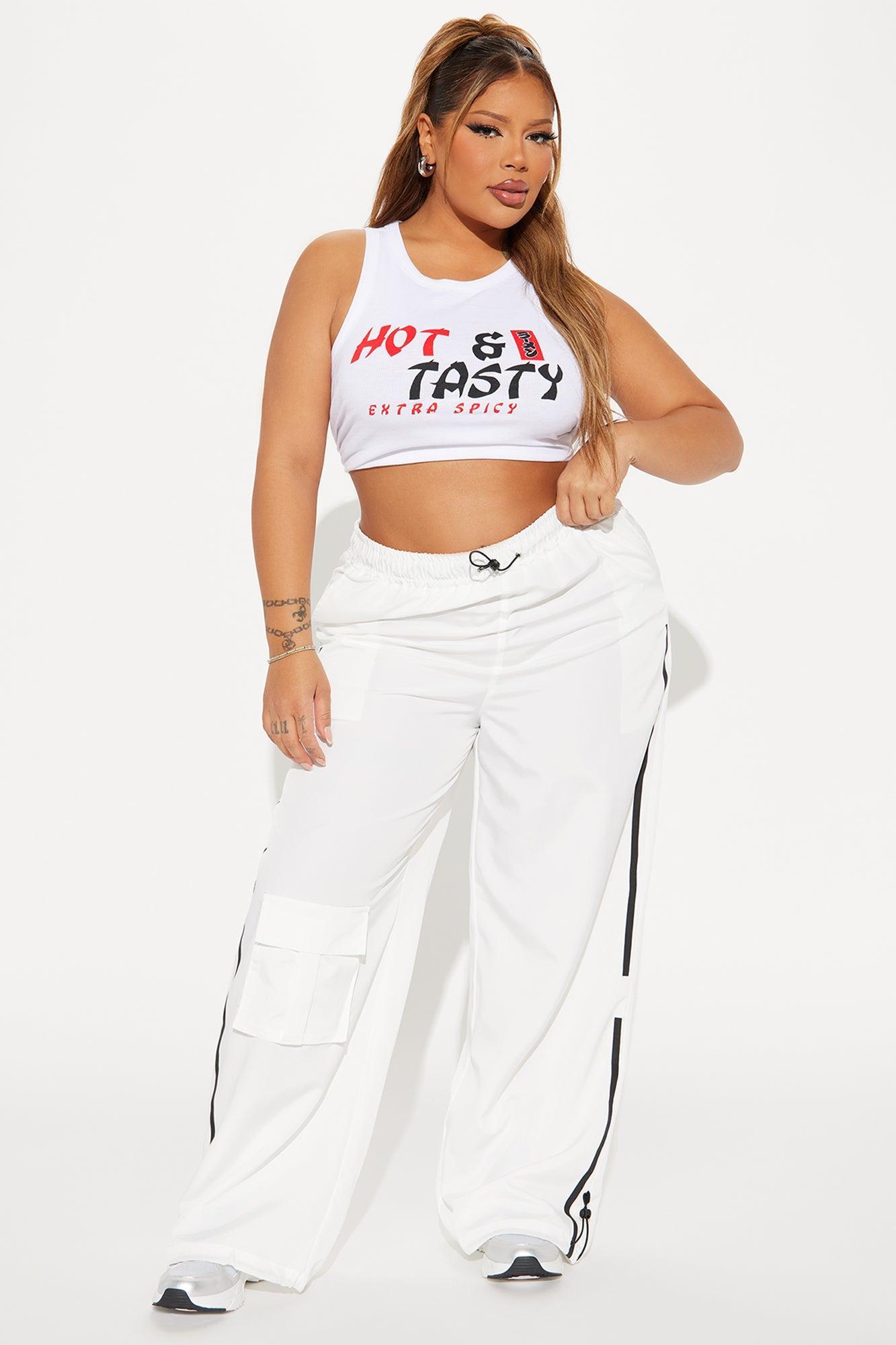 Certified Trackstar Windbreaker Track Pant - White Product Image