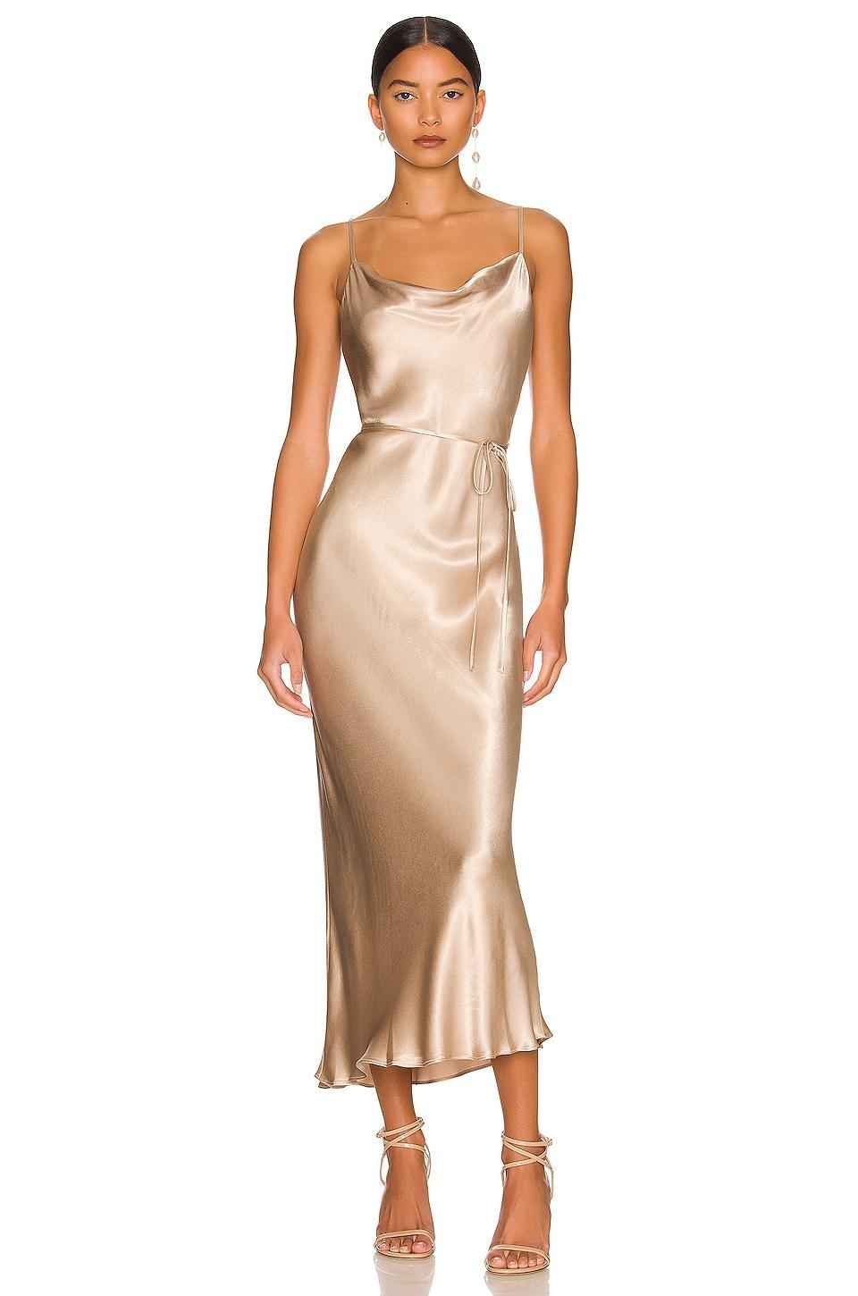 La Lune Bias Cowl Midi Dress Shona Joy Product Image
