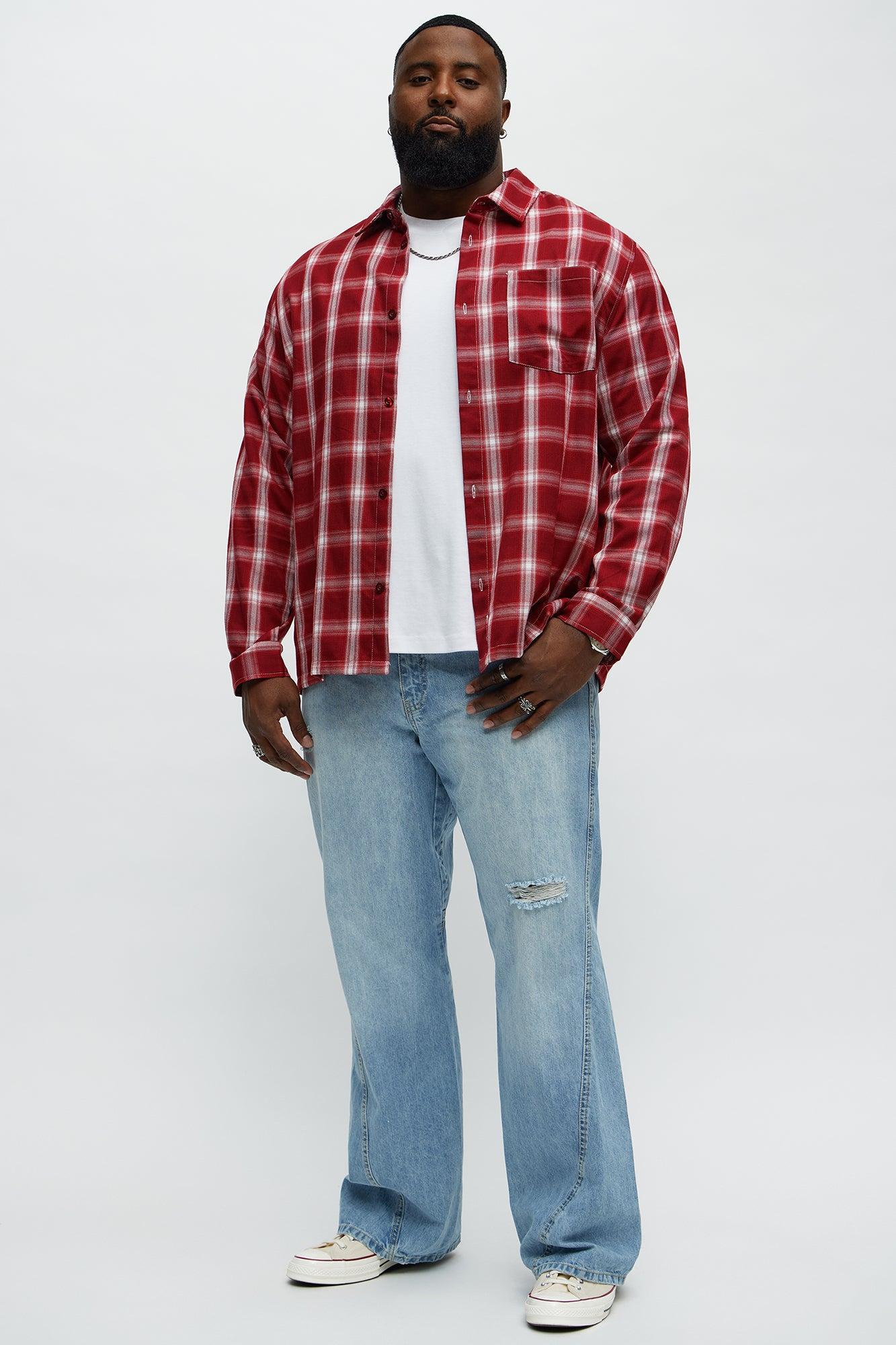 Stacked Slim Flare On Levels Distressed Jeans - Light Blue Wash Product Image