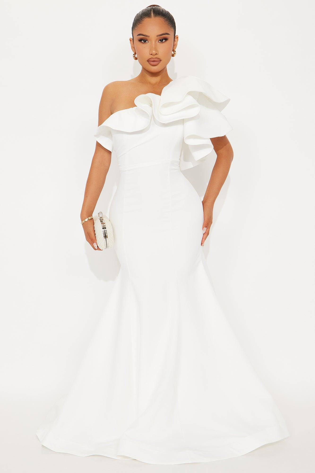 Guiselle Mermaid Maxi Gown - White Product Image
