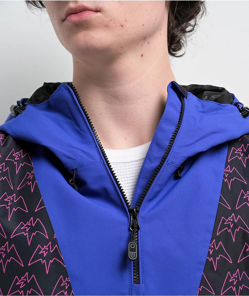 Airblaster Freedom Magenta Terry 10K Anorak Snowboard Jacket Product Image