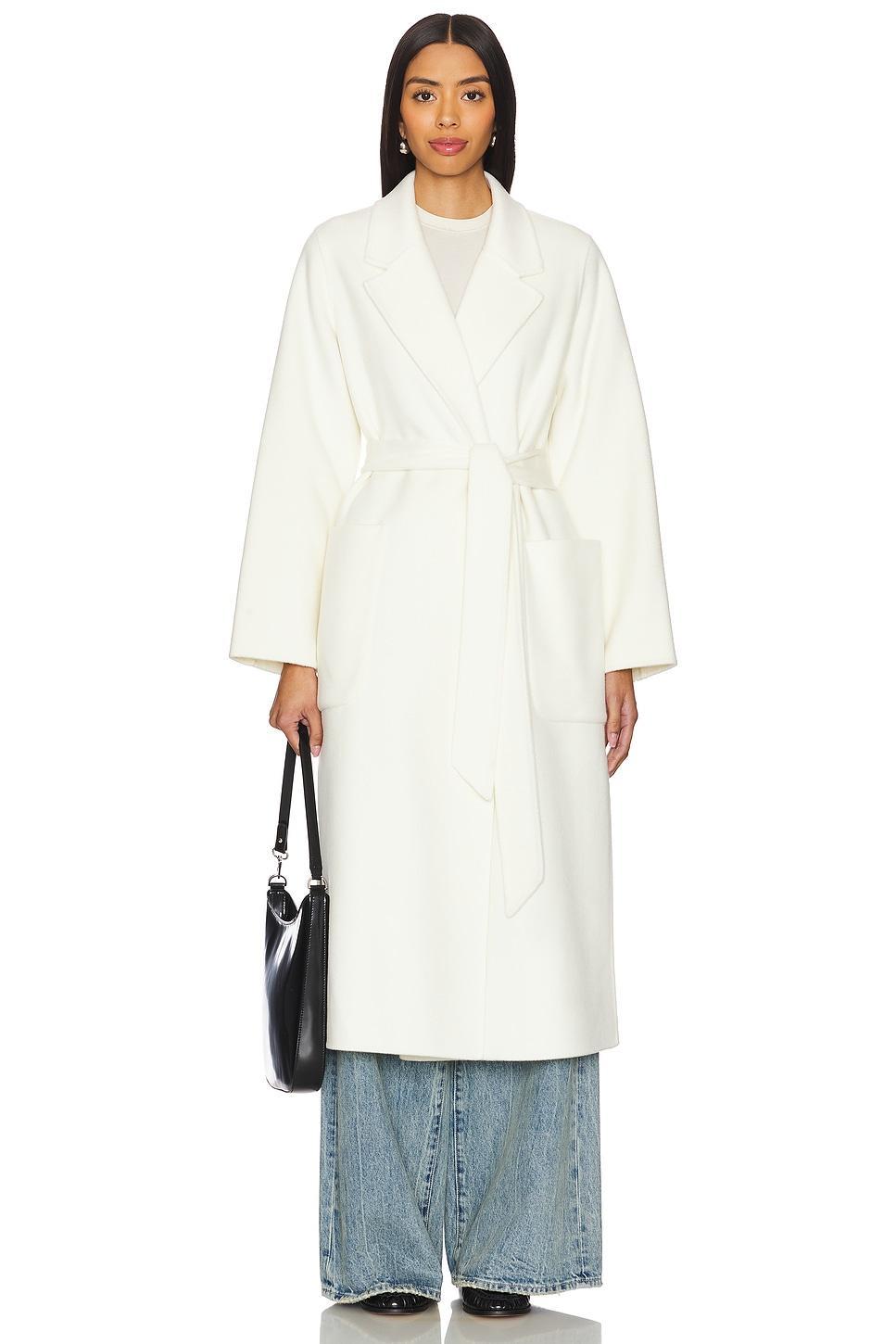 Celia Belted Double Face Coat Ivy Oak Product Image